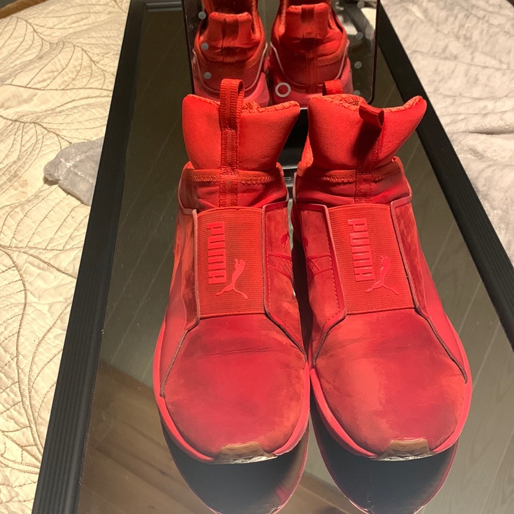Red Puma shoes